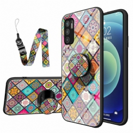 Cover Poco M3 Pro 5G Supporto Magnetico Patchwork