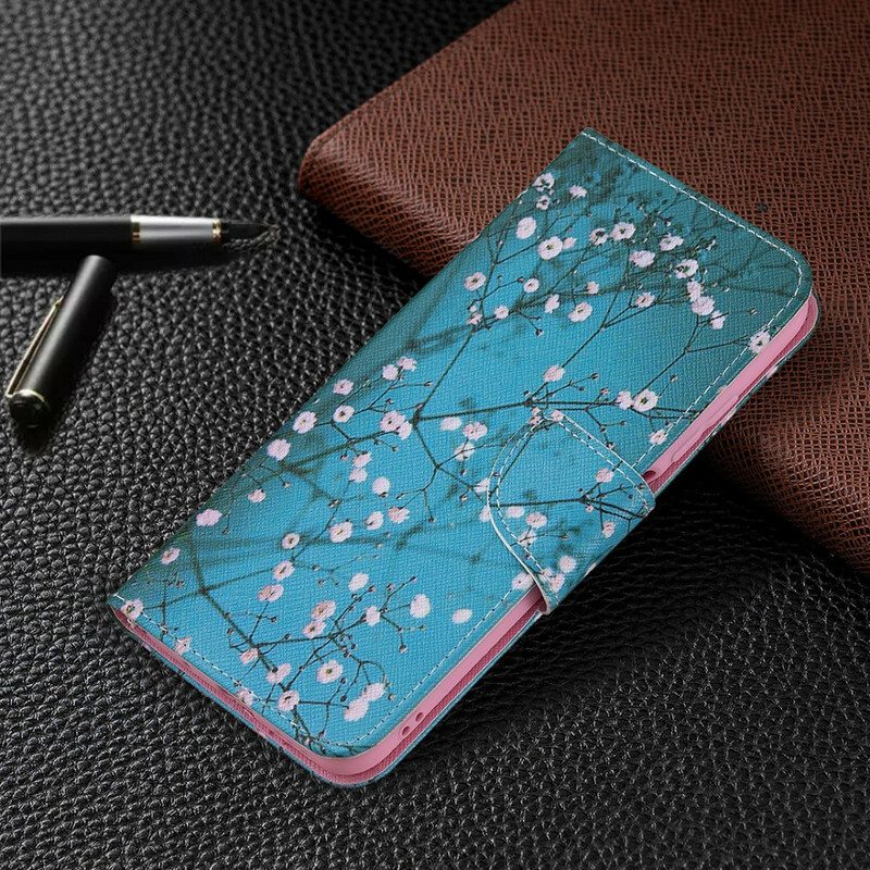 Custodia in pelle Poco M3 Pro 5G Albero In Fiore