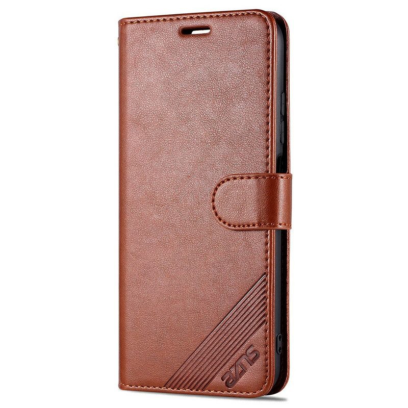 Custodia in pelle Poco M3 Pro 5G Azns Lusso