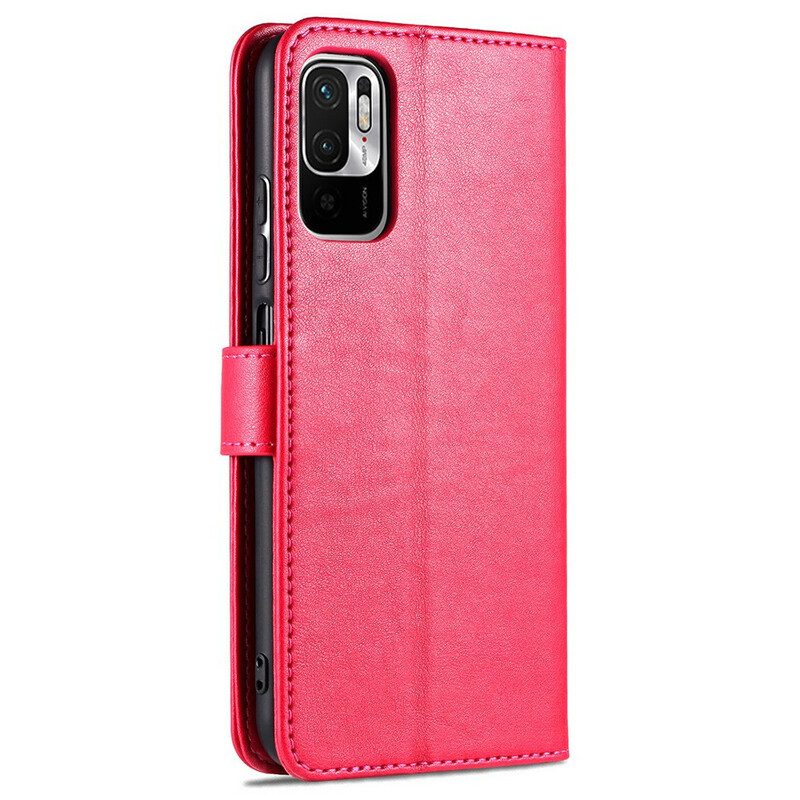 Custodia in pelle Poco M3 Pro 5G Azns Lusso