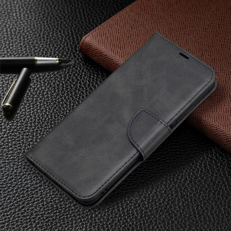 Custodia in pelle Poco M3 Pro 5G Folio Cover Lembo Liscio Obliquo