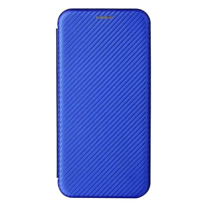 Folio Cover Poco M3 Pro 5G Custodia in pelle Fibra Di Carbonio Colorata