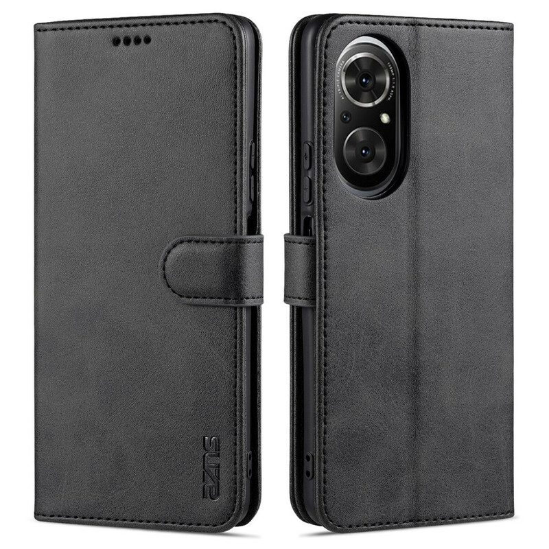 Custodia in pelle Honor 50 SE Azns Effetto Pelle