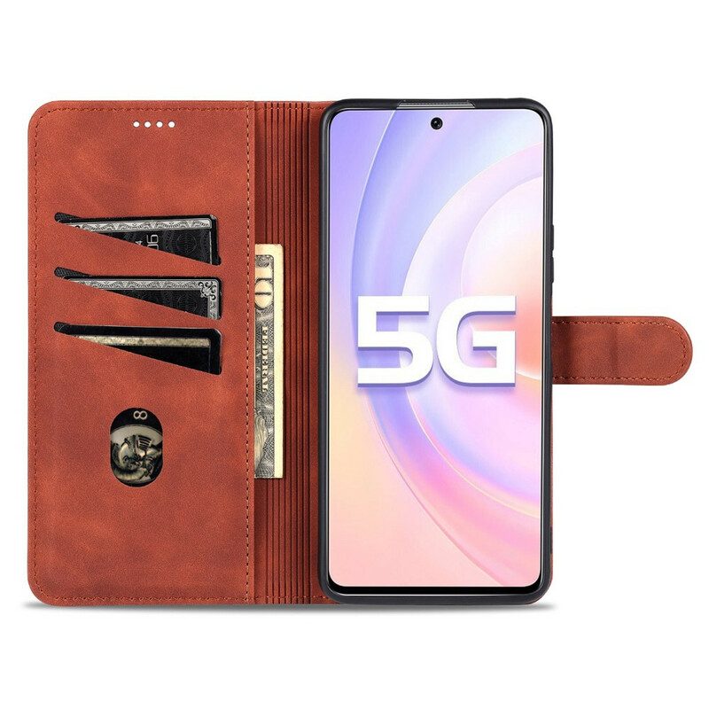 Custodia in pelle Honor 50 SE Azns Effetto Pelle