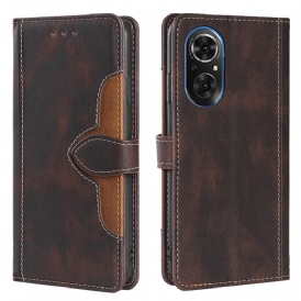Custodia in pelle Honor 50 SE Floreale Bicolore