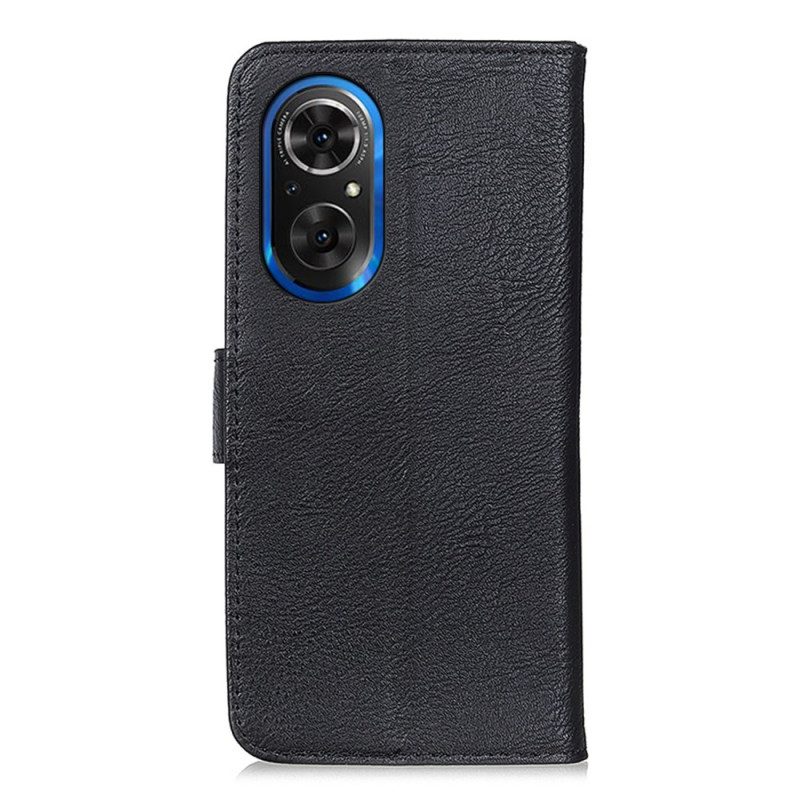 Custodia in pelle Honor 50 SE Similpelle Khazneh
