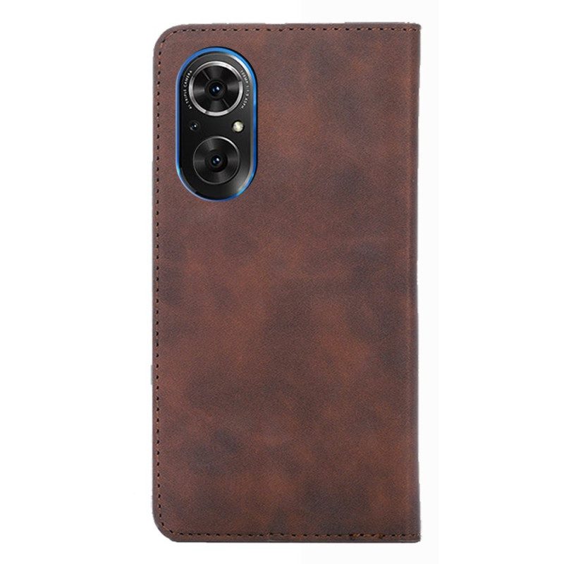 Folio Cover Honor 50 SE Custodia in pelle Tocco Di Pelle