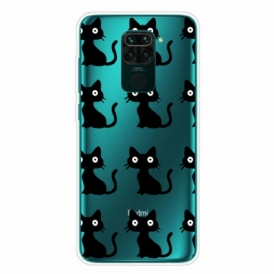 Cover Xiaomi Redmi Note 9 Più Gatti Neri