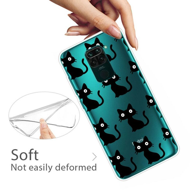 Cover Xiaomi Redmi Note 9 Più Gatti Neri