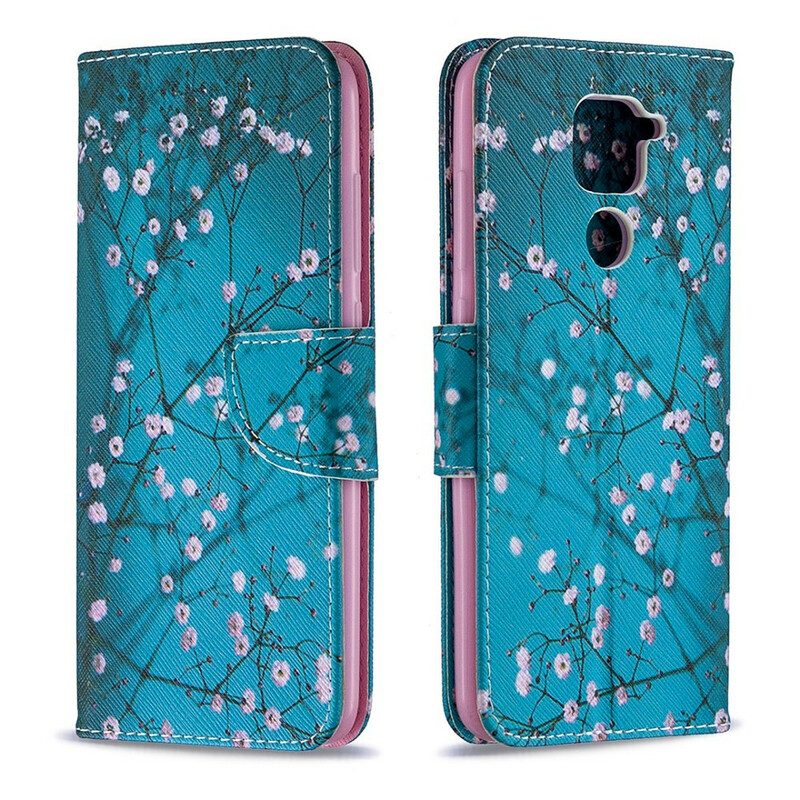 Custodia in pelle Xiaomi Redmi Note 9 Albero In Fiore