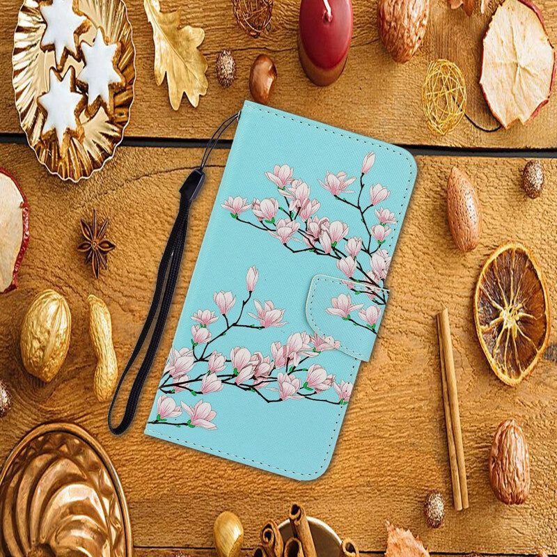 Custodia in pelle Xiaomi Redmi Note 9 Arbusto Strappy
