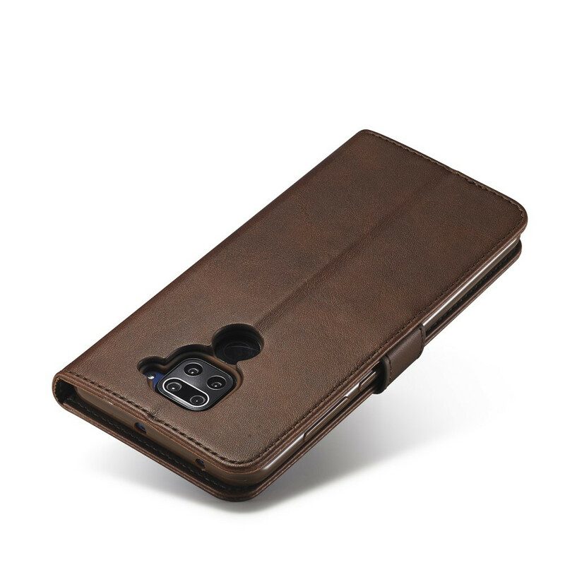 Custodia in pelle Xiaomi Redmi Note 9 Lc.imeeke Effetto Pelle