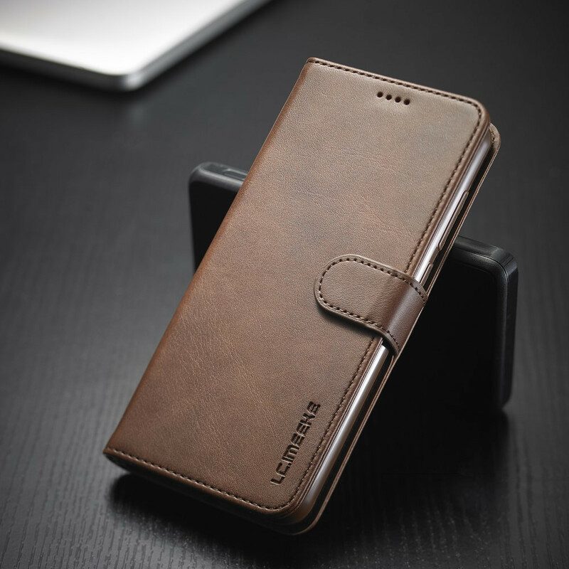 Custodia in pelle Xiaomi Redmi Note 9 Lc.imeeke Effetto Pelle