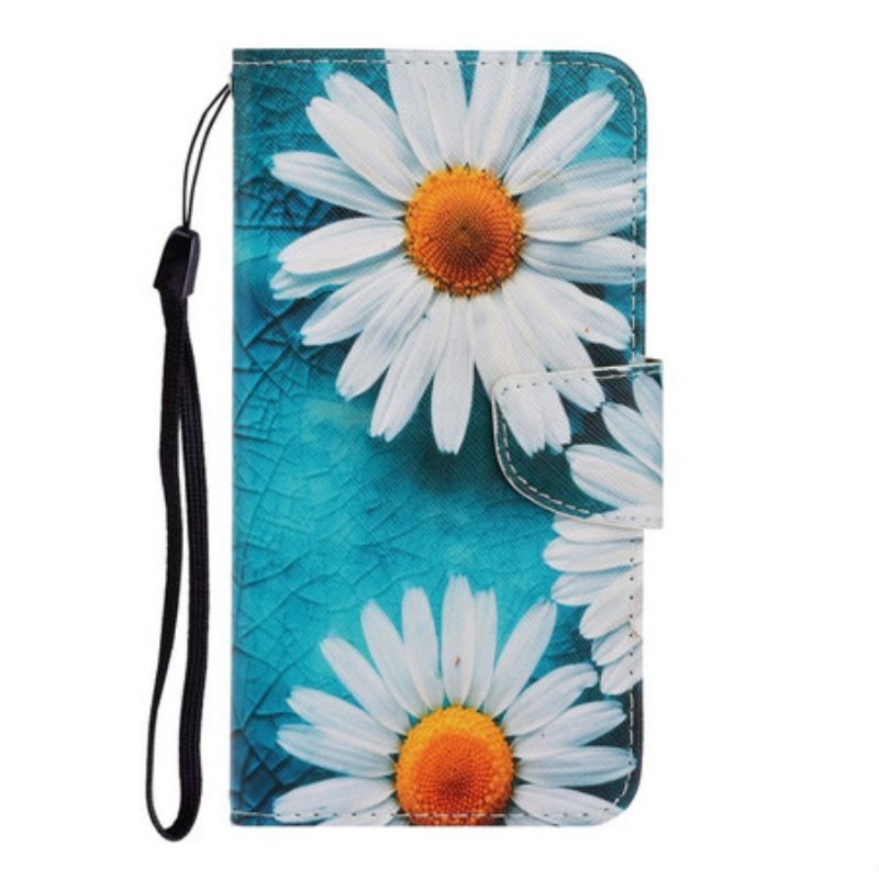 Custodia in pelle Xiaomi Redmi Note 9 Margherite Perizoma