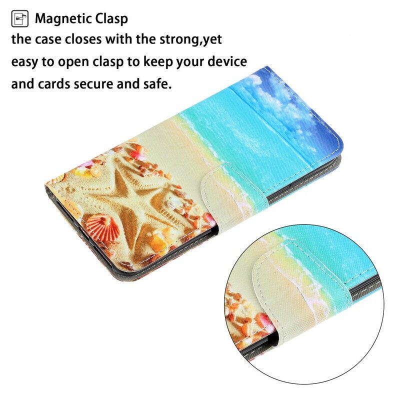 Custodia in pelle Xiaomi Redmi Note 9 Spiaggia Del Cordino