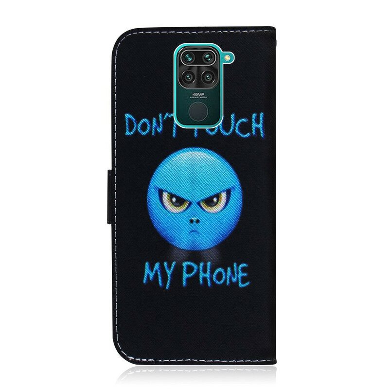 Custodia in pelle Xiaomi Redmi Note 9 Telefono Emoji
