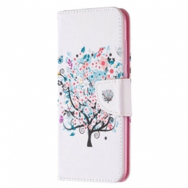 Folio Cover Xiaomi Redmi Note 9 Albero Fiorito