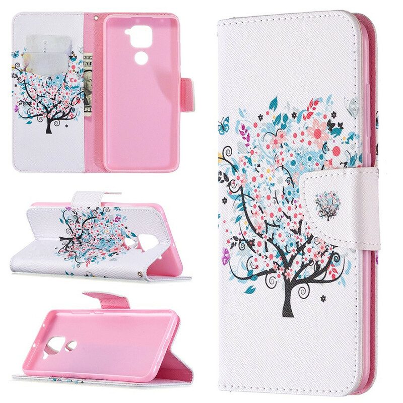 Folio Cover Xiaomi Redmi Note 9 Albero Fiorito
