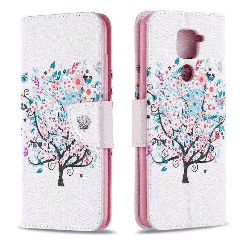 Folio Cover Xiaomi Redmi Note 9 Albero Fiorito
