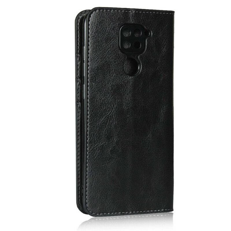 Folio Cover Xiaomi Redmi Note 9 Custodia in pelle Pelle Vera