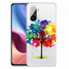 Cover Poco F3 Albero Dell'acquerello Senza Soluzione Di Continuità