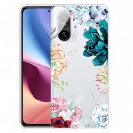 Cover Poco F3 Fiori Dell'acquerello Senza Soluzione Di Continuità