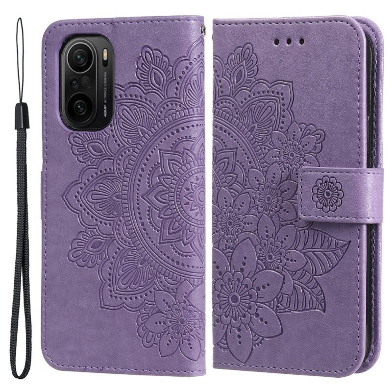 Custodia in pelle Poco F3 Mandala
