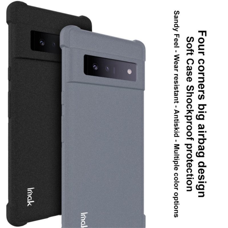 Cover Google Pixel 6 Pro Silicone Flessibile Con Pellicola Per Schermo Imak