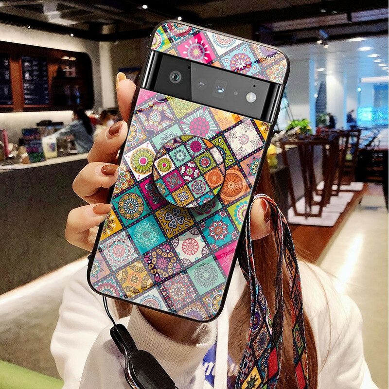 Cover Google Pixel 6 Pro Supporto Magnetico Patchwork