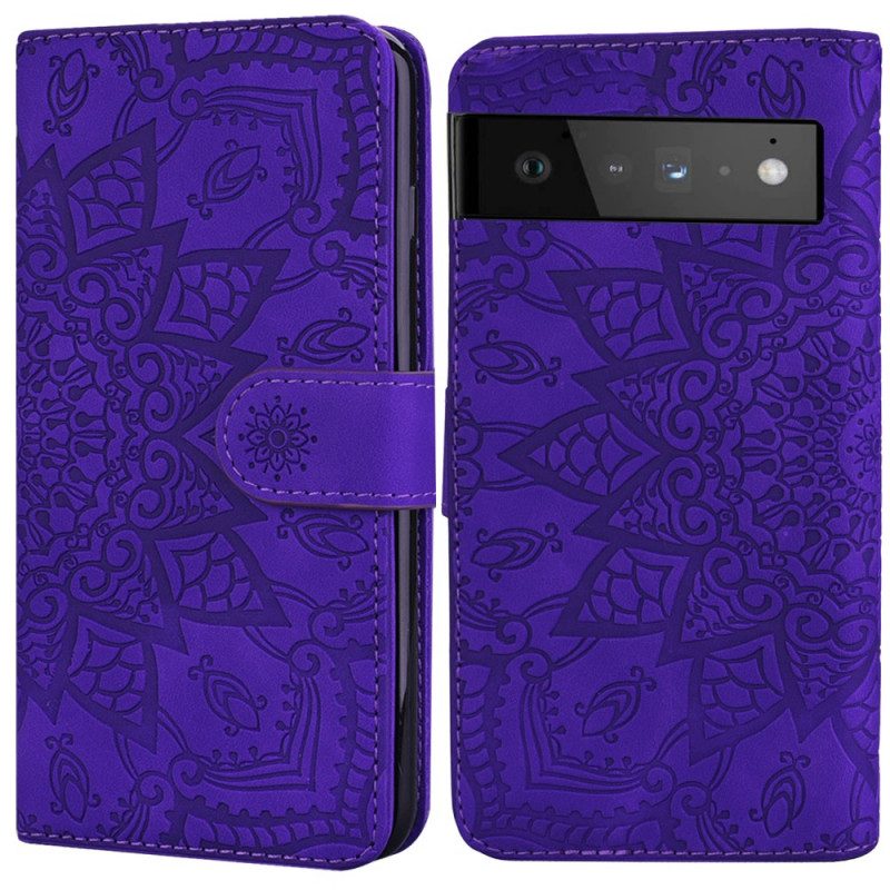 Custodia in pelle Google Pixel 6 Pro Barocco-mandala