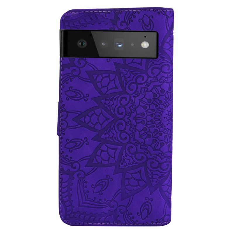 Custodia in pelle Google Pixel 6 Pro Barocco-mandala