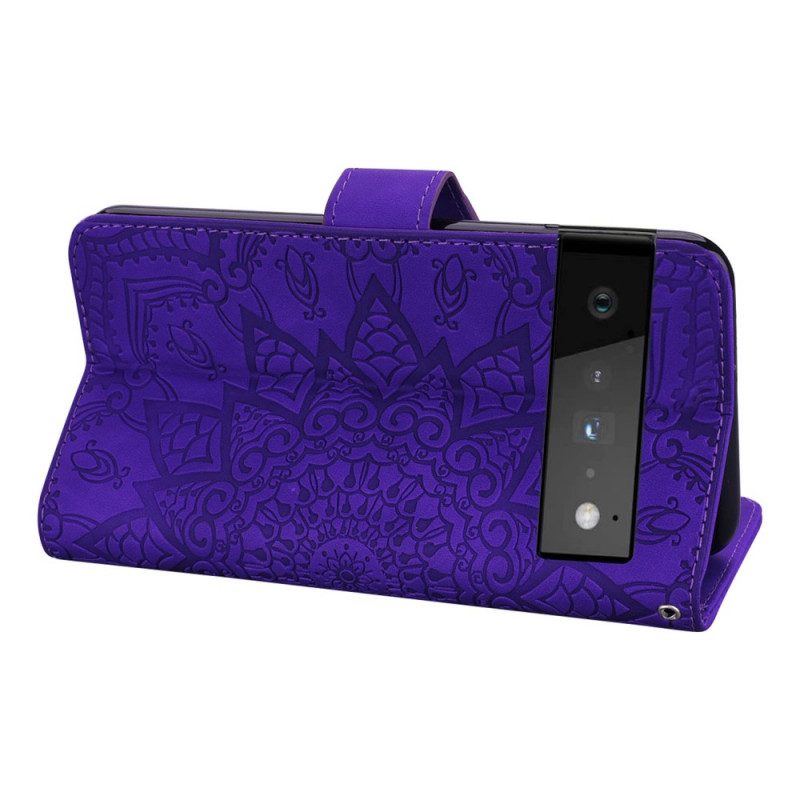 Custodia in pelle Google Pixel 6 Pro Barocco-mandala