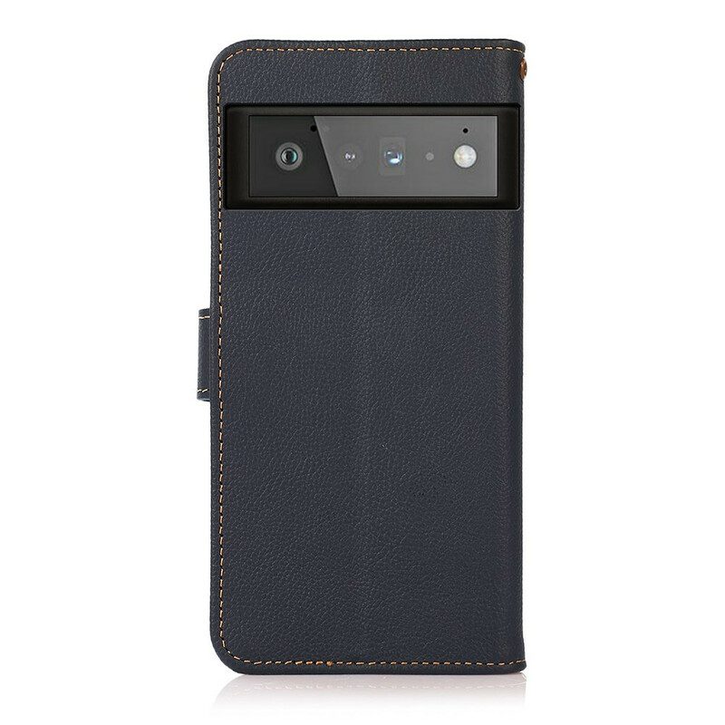 Custodia in pelle Google Pixel 6 Pro Khazneh Pelle