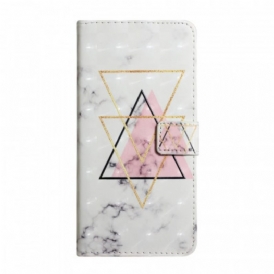 Custodia in pelle Google Pixel 6 Pro Triangolo Di Paillettes