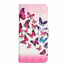 Custodia in pelle Google Pixel 6 Pro Volo Di Farfalle