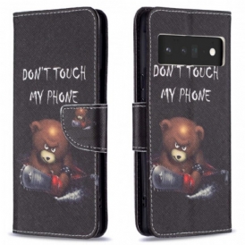 Folio Cover Google Pixel 6 Pro Orso Pericoloso