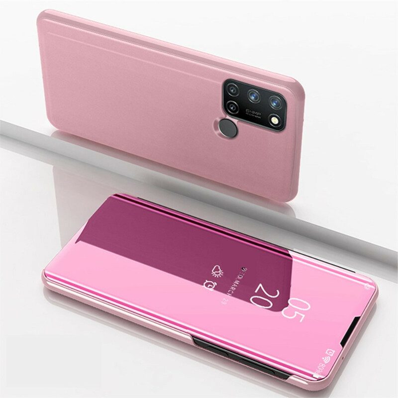 Custodia Realme 7i Specchio Ed Ecopelle