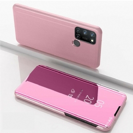 Custodia Realme 7i Specchio Ed Ecopelle