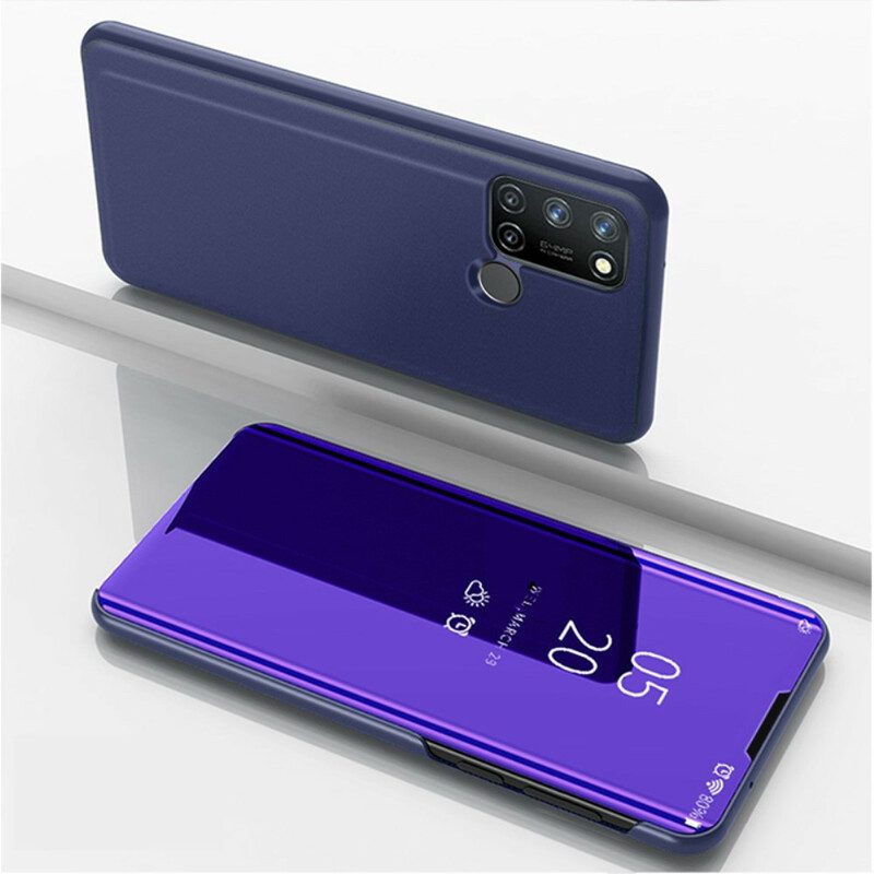 Custodia Realme 7i Specchio Ed Ecopelle