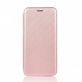 Folio Cover Realme 7i Custodia in pelle Carbonio Siliconico