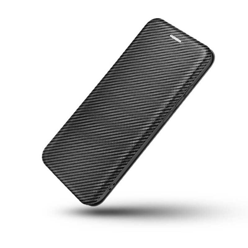 Folio Cover Realme 7i Custodia in pelle Carbonio Siliconico