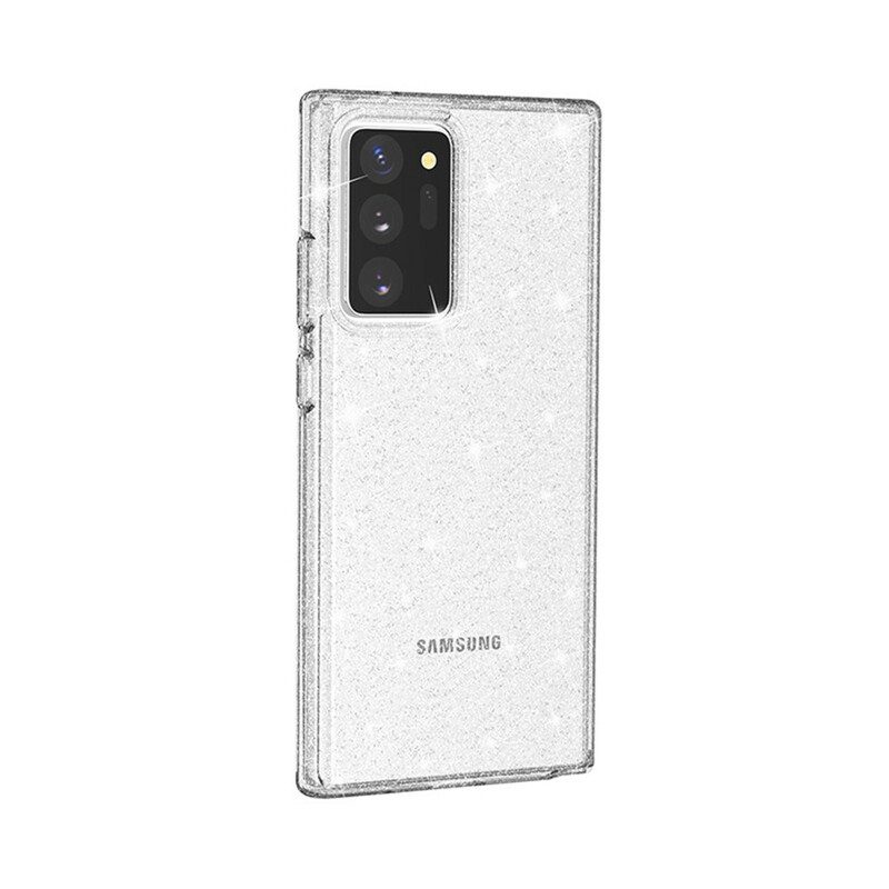 Cover Samsung Galaxy Note 20 Ultra Polvere Glitterata