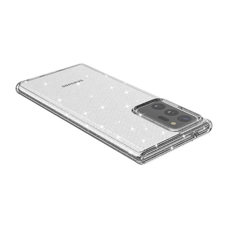 Cover Samsung Galaxy Note 20 Ultra Polvere Glitterata