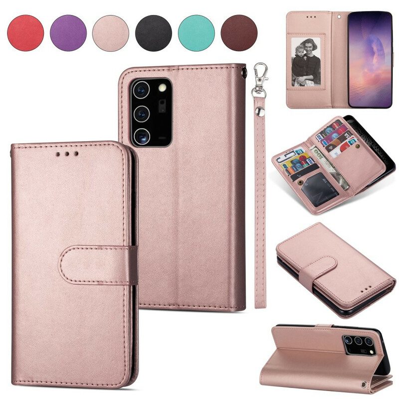 Custodia A Portafoglio Samsung Galaxy Note 20 Ultra 9 Portacarte In Ecopelle