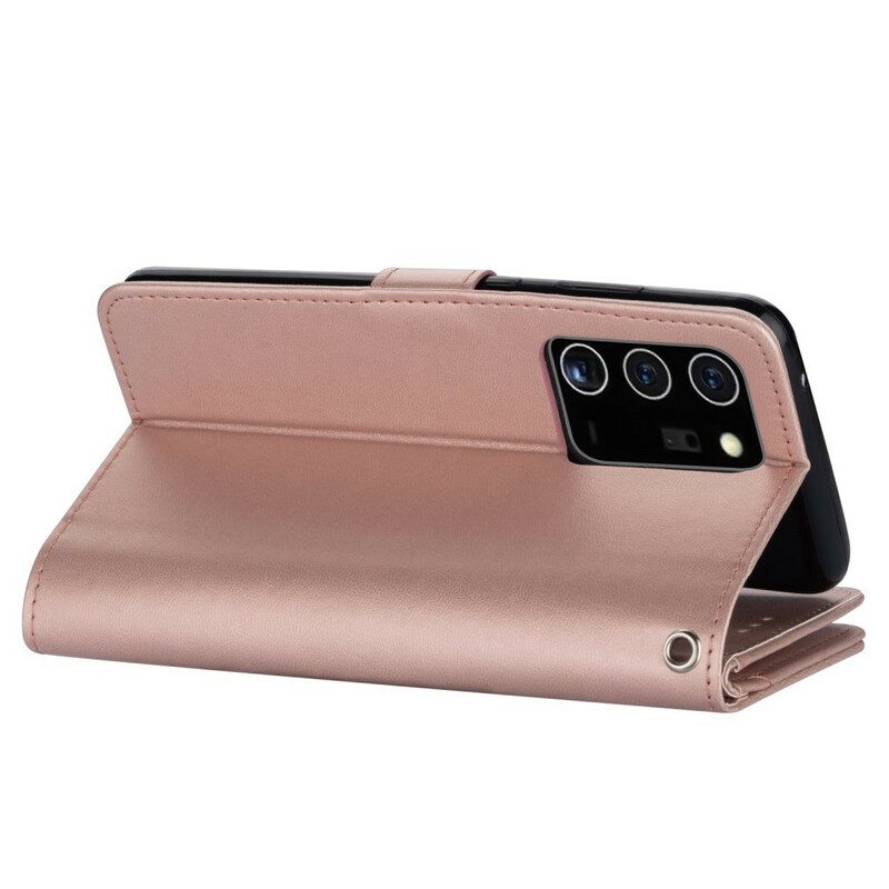 Custodia A Portafoglio Samsung Galaxy Note 20 Ultra 9 Portacarte In Ecopelle