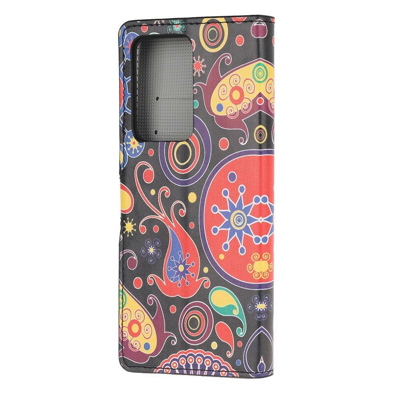 Custodia A Portafoglio Samsung Galaxy Note 20 Ultra Disegni Di Galassie