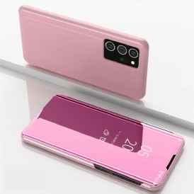 Custodia Samsung Galaxy Note 20 Ultra Specchio Ed Ecopelle