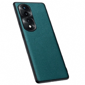 Cover Honor 70 Vera Pelle Di Litchi