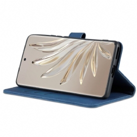 Custodia in pelle Honor 70 Azns Effetto Pelle