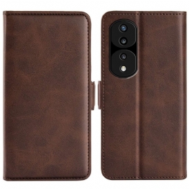 Custodia in pelle Honor 70 Folio Cover Doppia Patta Classica